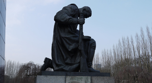 Bronze soldier (on triangular walls)